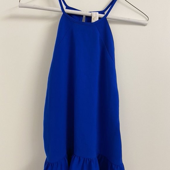Amanda Uprichard Cobalt w/ Ruffle Hem Petite - Picture 2 of 6